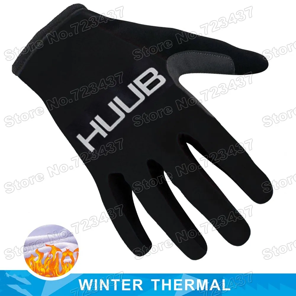 HUUB-guantes de Ciclismo para hombre y mujer, manoplas de dedo completo de Gel, color negro, para invierno, 2022