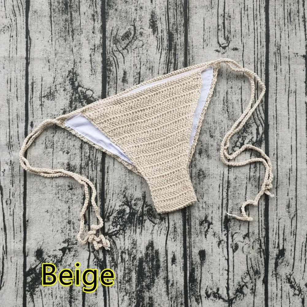 BIKINI мини-стринги-стринги сексуальный низ бикини женские купальники вязаный