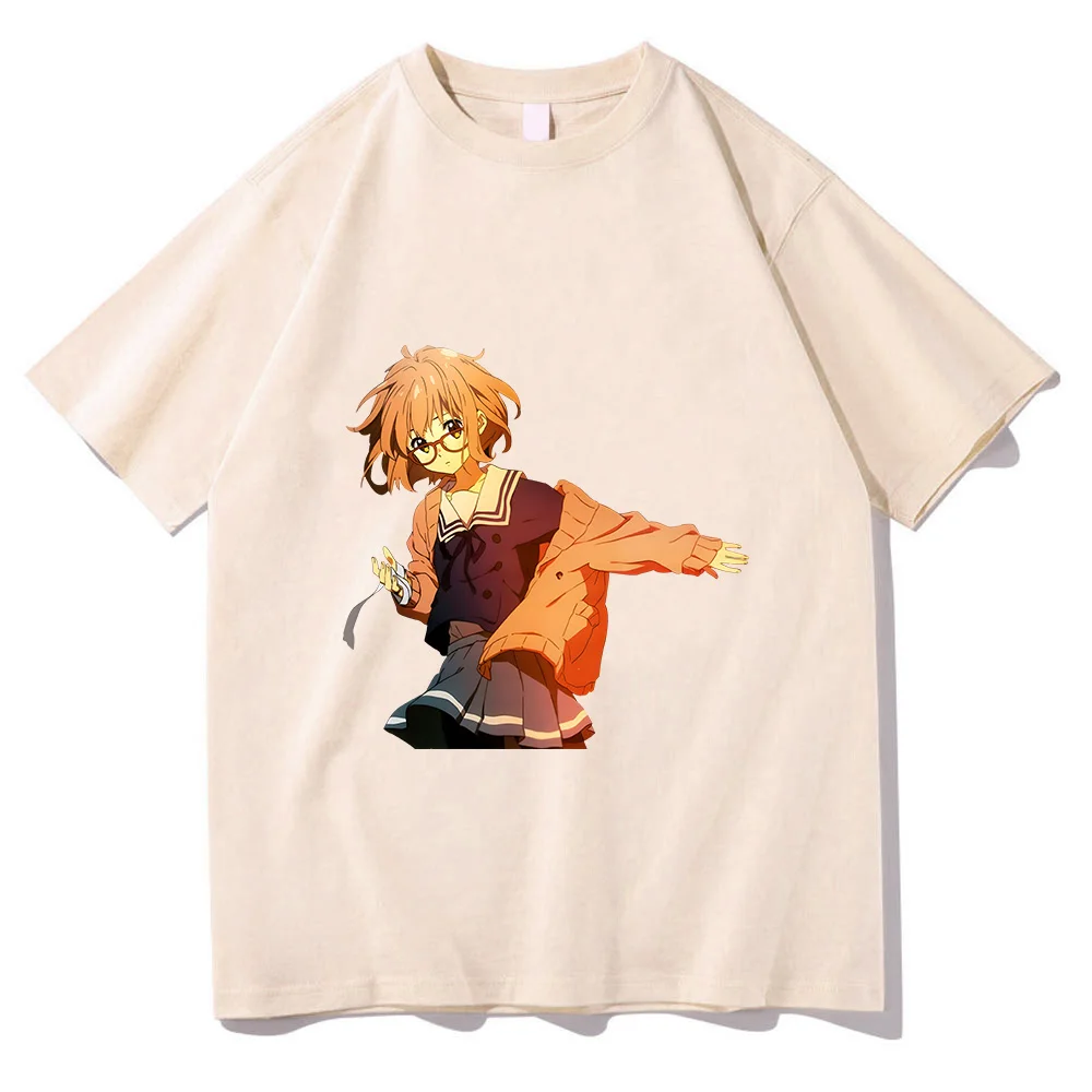 

Beyond The Boundary Tshirts Women T-shirts 100% Cotton Kawaii/Cute High Quality Cartoon Anime Clothes Sweet Popular Characters