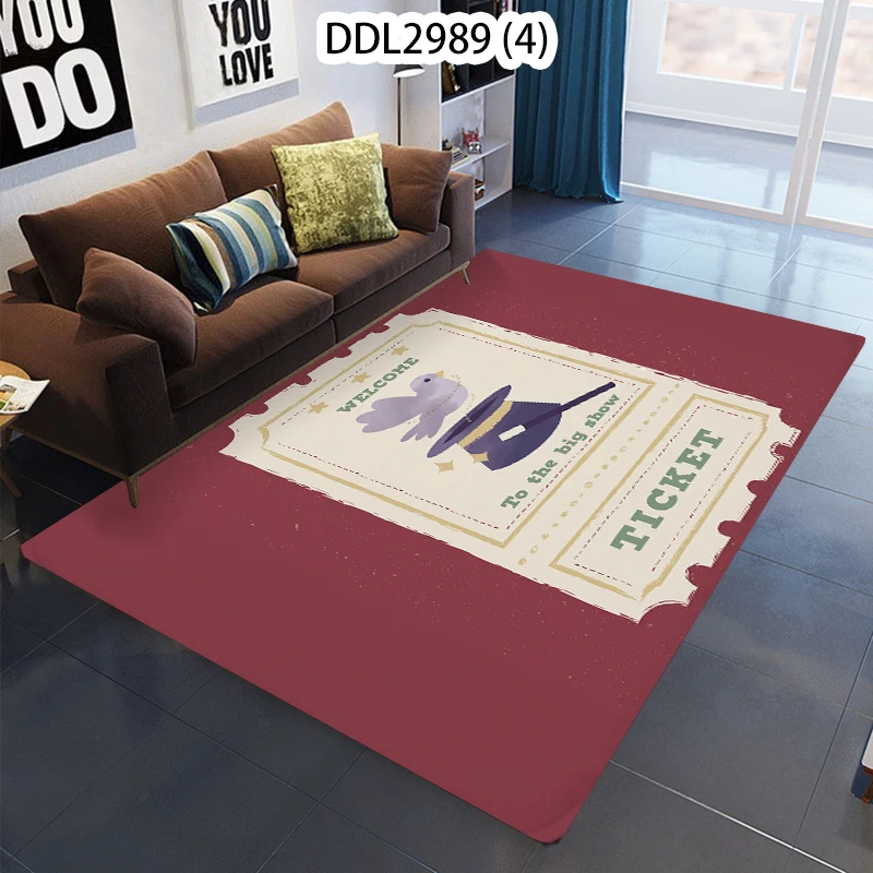 

Мультяшный аниме-Рисунок, ковер для гостиной, уличный ковер, музыкальный дизайн, ковер для комнаты для девочек, напольный коврик для комнаты, спальни