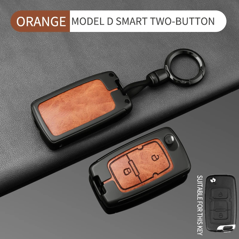 Фото Подходит для Geely Emgrand EC7 GC715 EC718 Englon SC3 SC5 SC7 Free Cruiser GX7 GX718 EC718. Чехол для ключей из цинкового сплава и кожи. №2