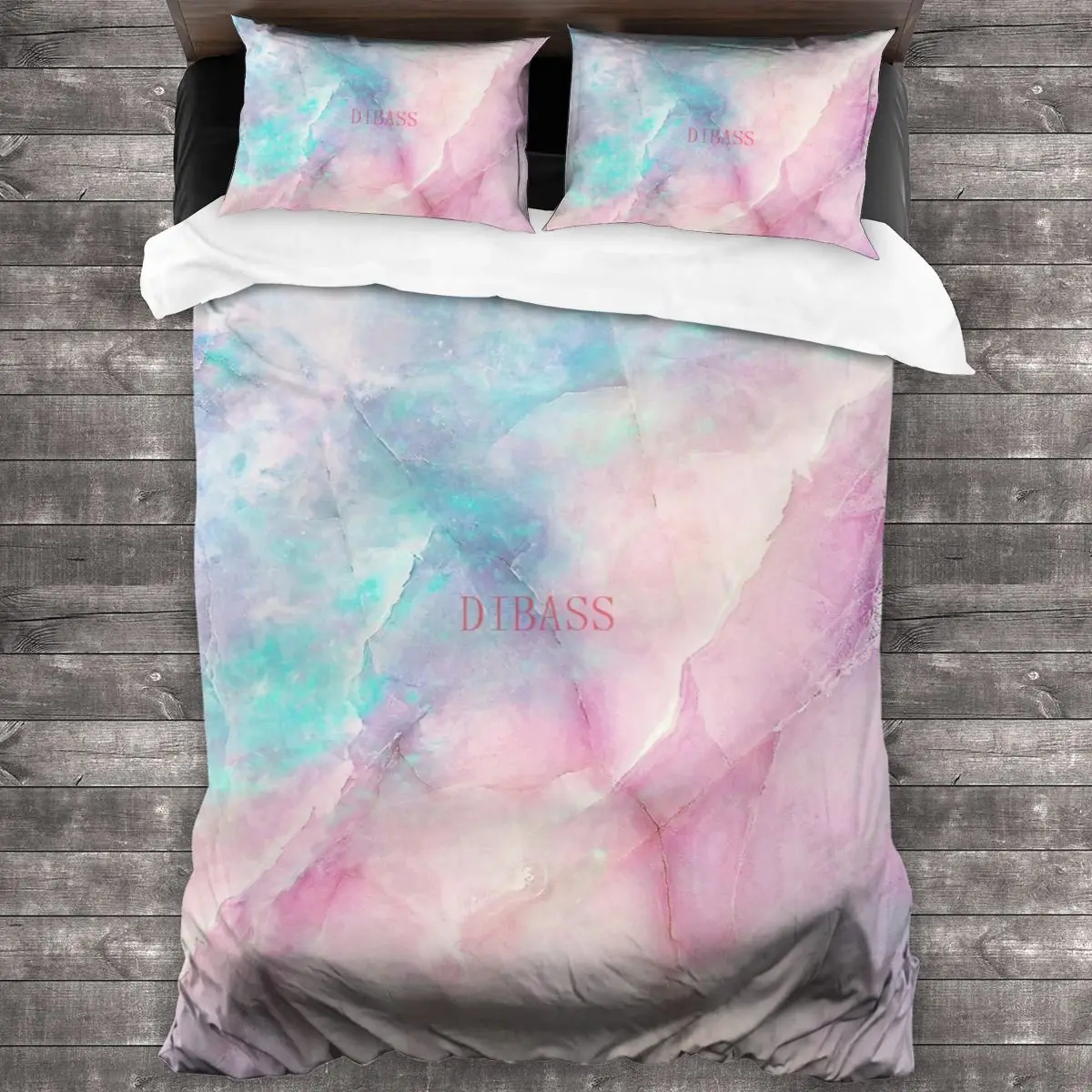 

Переливающаяся мраморная мягкая искусственная кожа с 2 наволочками, пододеяльник с застежкой-молнией, одеяло большого размера