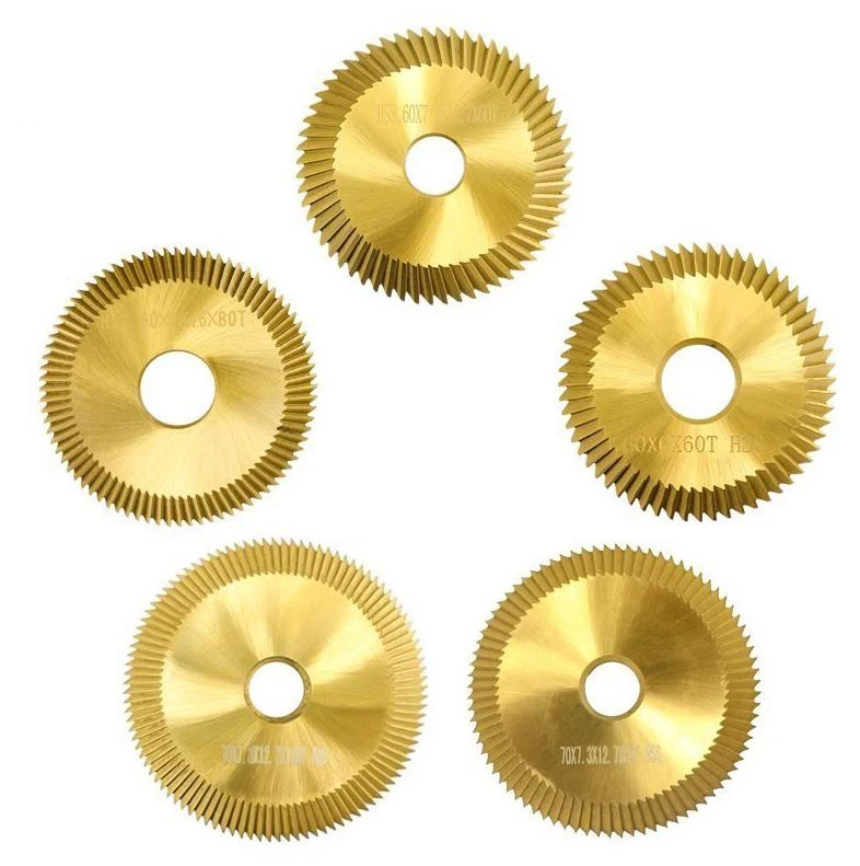 

U50 1 шт. 60/70 мм 60 80 100 зубьев двухсторонний станок для резки ключей из быстрорежущей стали пильный диск для машины для резки ключей подходит для 238BS 100E1