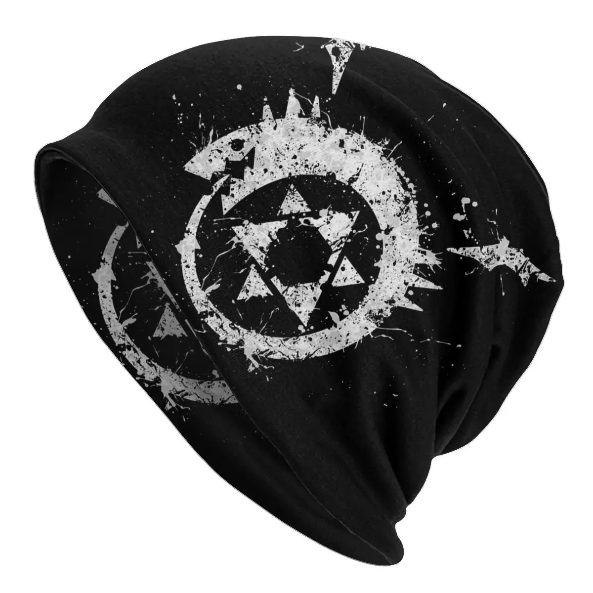 

Fullmetal Alchemist Caps Vintage Street Skullies Beanies Hat Adult Men's Knit Hat Men Women Female Elastic Bonnet Knit Hat