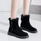 2022 зимние ботинки, женская обувь из натуральной кожи, женские зимние ботинки из коровьей кожи, теплая обувь, зимние женские ботильоны N041