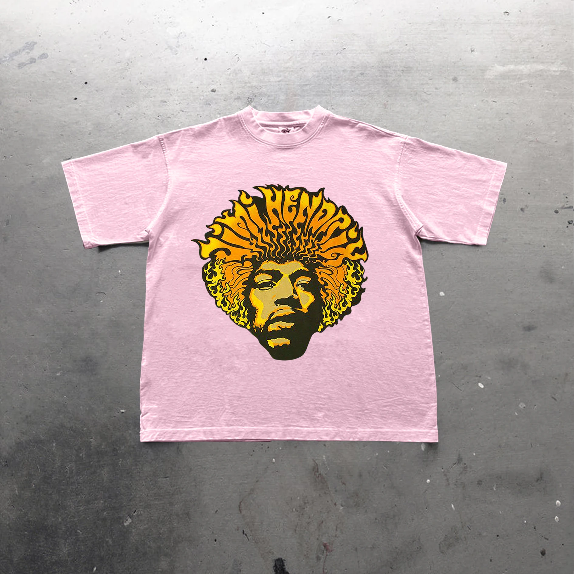 Футболка хлопковая с графическим принтом для гитаристов коротким рукавом