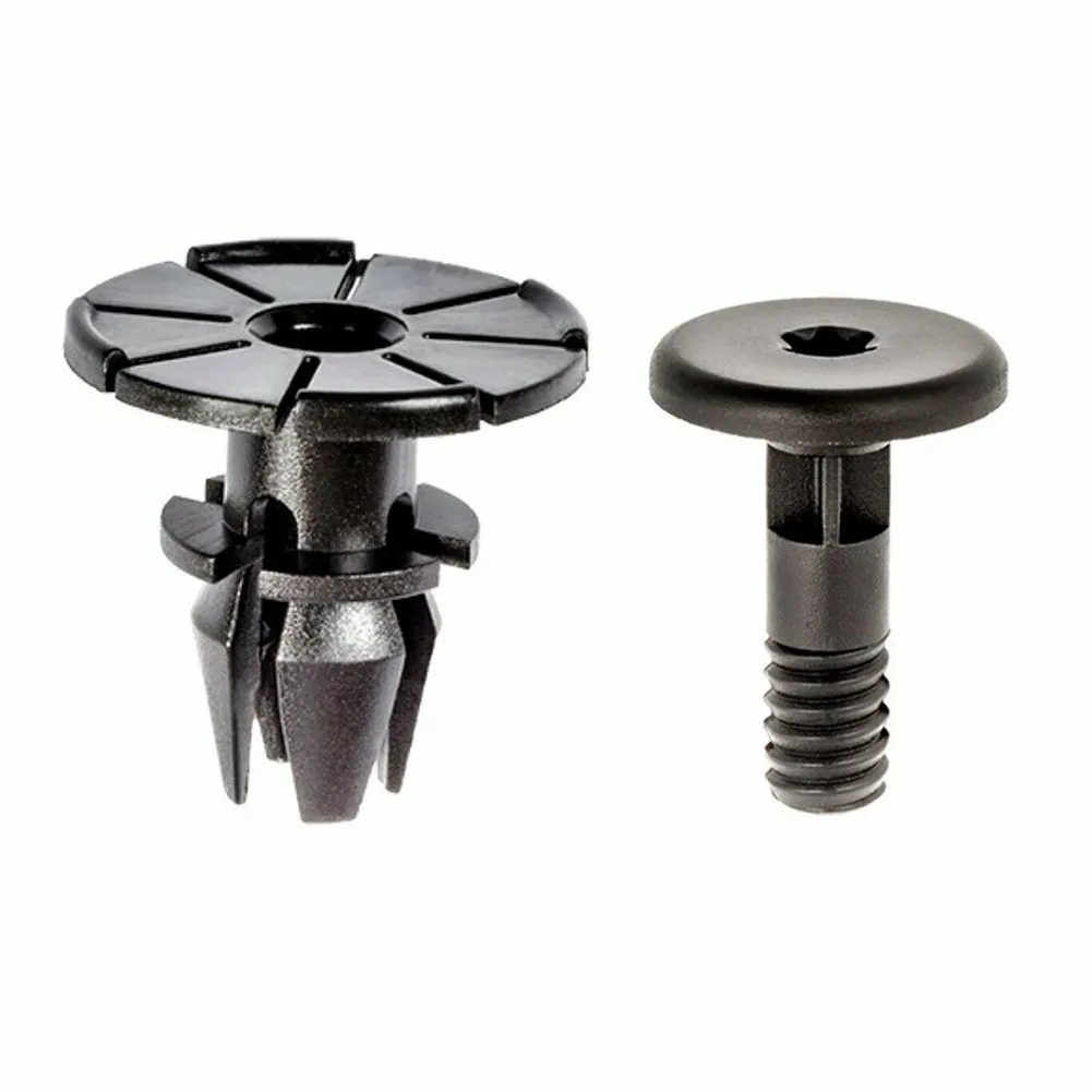 

Spacer Clip Clip Car Interior Screw Side Sill Spacer 20 Pairs 27mm Black Moulding Clip Nylon For BMW 5 & 6 Series