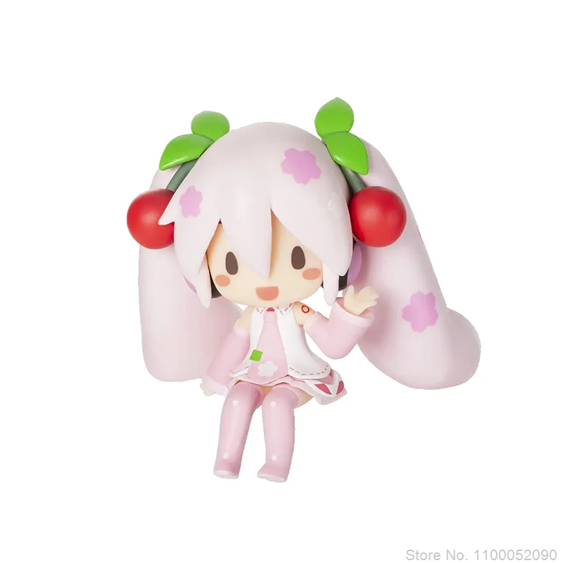

10cm Anime Model Hatsune Miku Figure Q Version Vocaloid Sakura Hatsune Model Figure Collectible Toys Anime Toys Gift Decoration