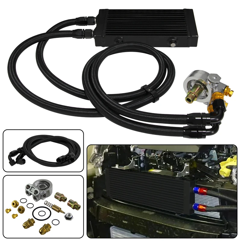 

Малый двухступенчатый масляный радиатор 9,5 x дюйма с 80 градусами, набор термостатических фильтров