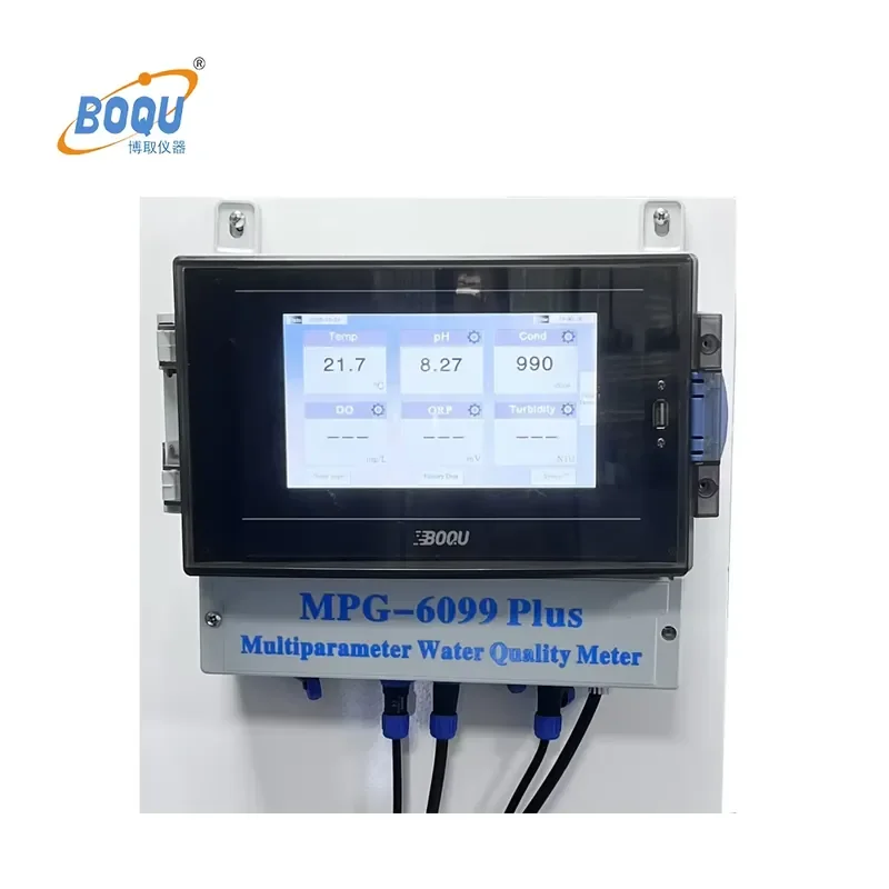 Фото Многопараметрический измеритель качества воды MAF IOT MPG-6099Plus с цифровым измерением pH, EC, DO, TSS, мутности, ХПК, аммиака, температуры и ионов №2