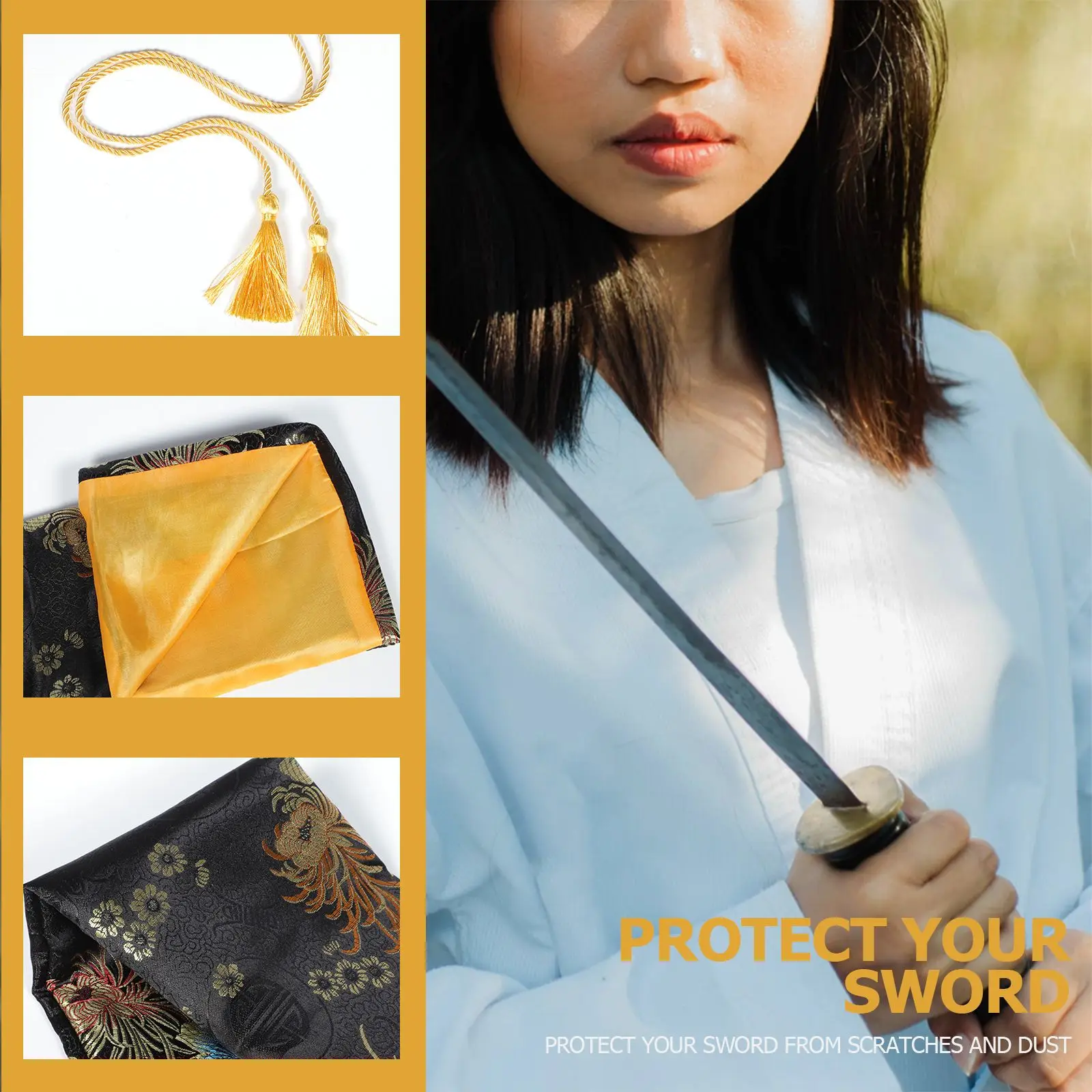 Пакеты для приема Tai Chi-sword прочный держатель хранения защитный чехол меча самурая