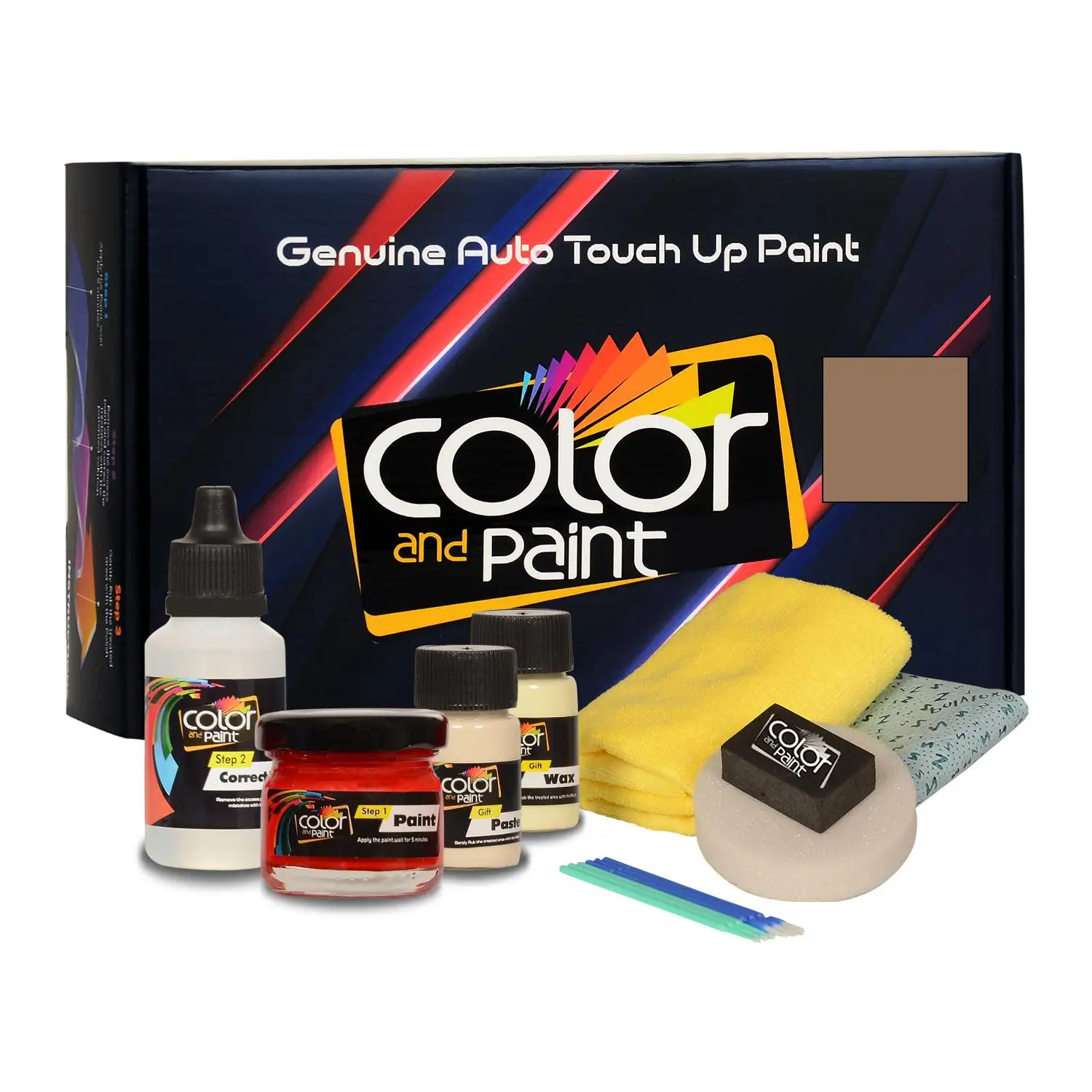 

Color and Paint compatible with Vauxhall Automotive Touch Up Paint - SOFT BRONZE MET - 41V - Basic Care