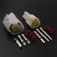 1 set 3 way auto waterproof cable connector auto male female docking socket with terminal fw c 3m b fw c 3f b