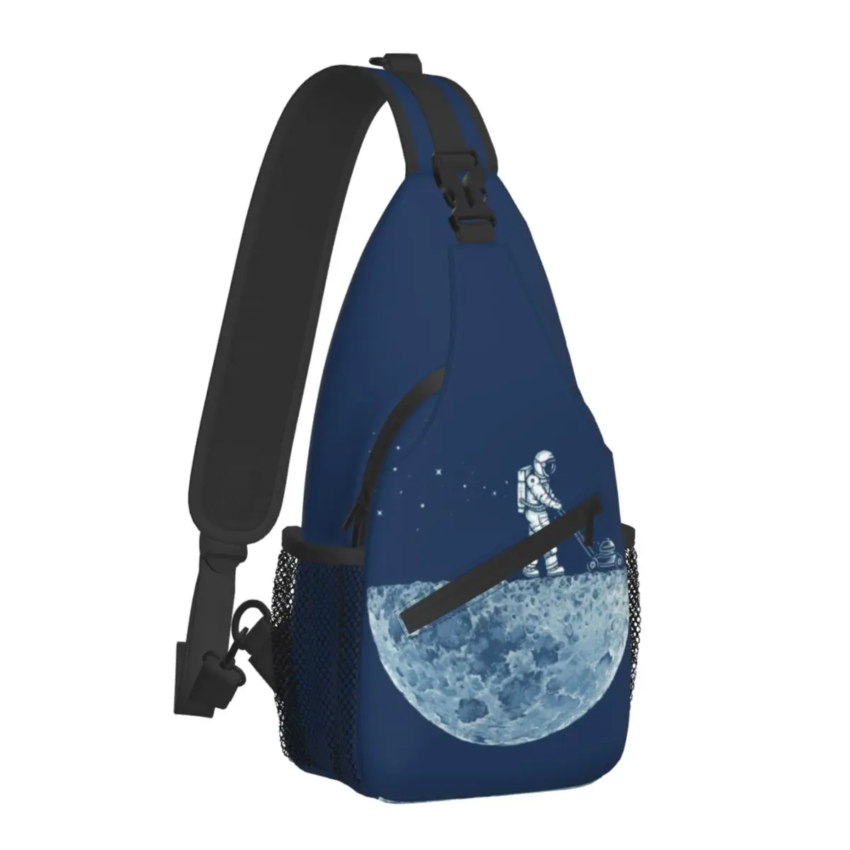 

Mown Moon Astronaut Chest Bags Male Career Sports Shoulder Bag Aesthetic Custom Small Bag Phone Motorcycle Sling Bags