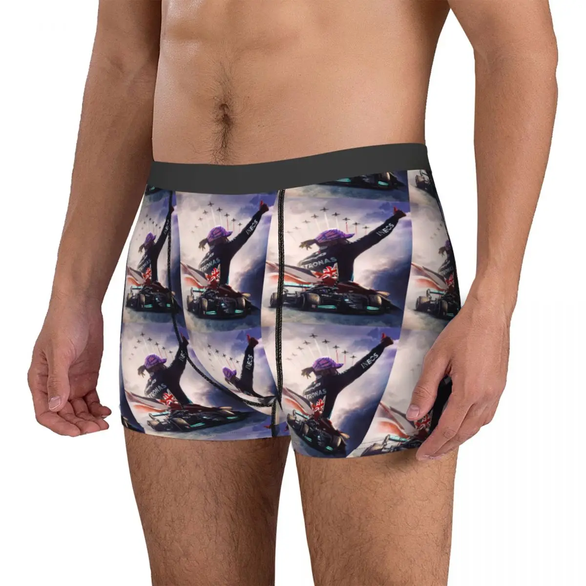 Трусы-боксеры шорты Glory_Lewis Hamilton_Art-F1 2024 мужские трусы удобное нижнее белье для