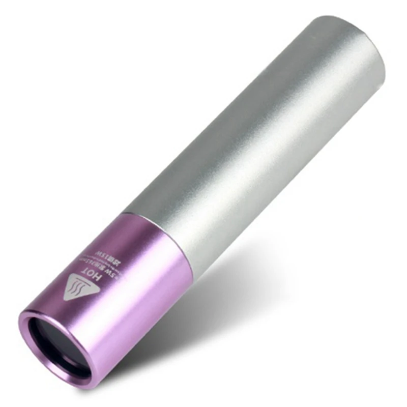 

UV LED Flashlight 365Nm Aluminum Alloy Portable UV Flashlight Rechargeable Zoom Inspection Light 11.9 X 2.5Cm
