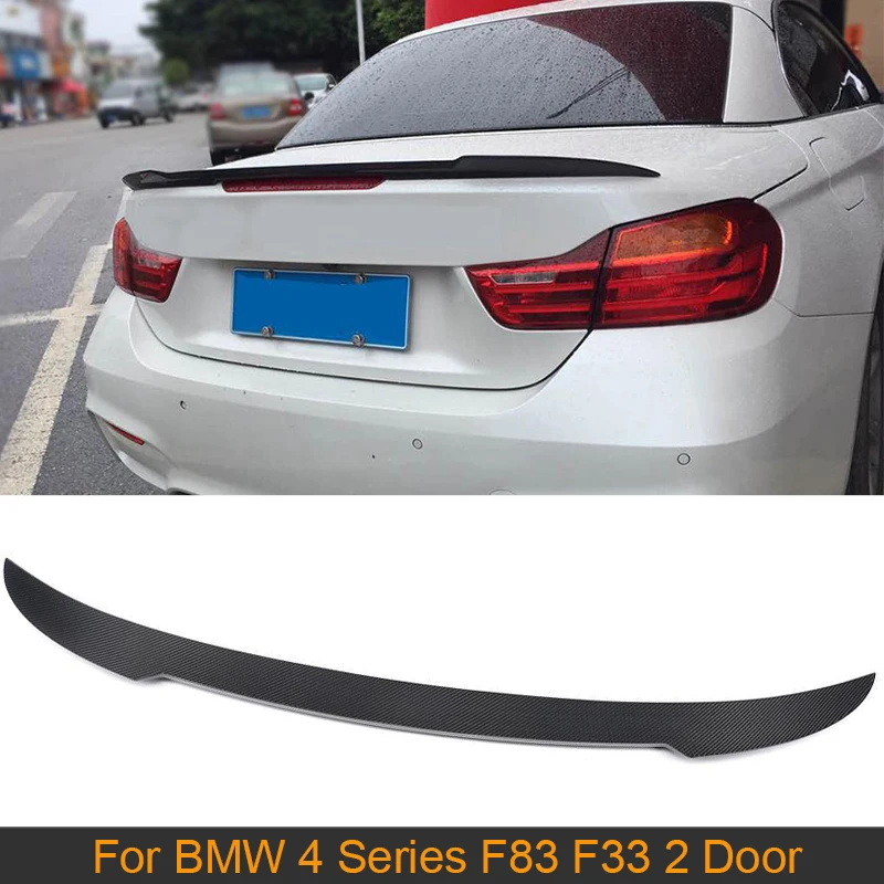 

Carbon Fiber Rear Trunk Spoiler Wing For BMW 4 Series F33 F83 M4 Convertible 2 Door 2014-2017 428i 435i 440i Car Rear Spoiler