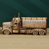 money box high difficulty truck puzzle 3d wooden puzzle jigsaw puzzle diy fuel tank truck piggy bank for adults kids gift
