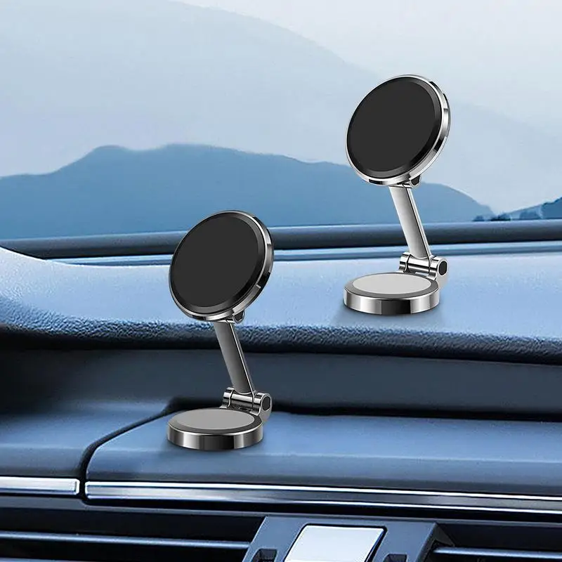 

Вращающийся на 360 градусов Автомобильный магнитный держатель для телефона, магнитный держатель для смартфона, GPS, складной держатель для телефона в автомобиле для IPhone