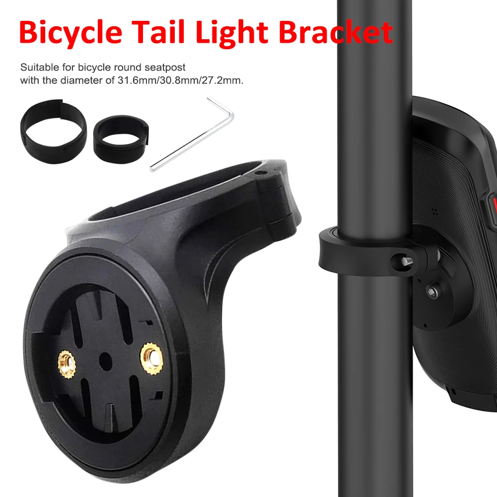

Bicycle Saddle Mount Bike Tail Light Seatpost Bracket Holder Aluminum Rear Lamp Bracket For Garmin Varia Cycling Accessories