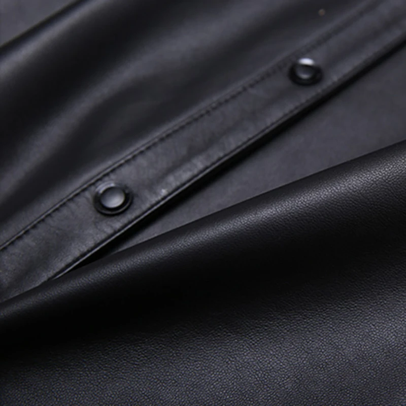 Genuine Leather Jackets 2023 New Spring Sheep Coat Mid Length Women Blazers Motorcycle Fashion Jackets Streetwear TF3924