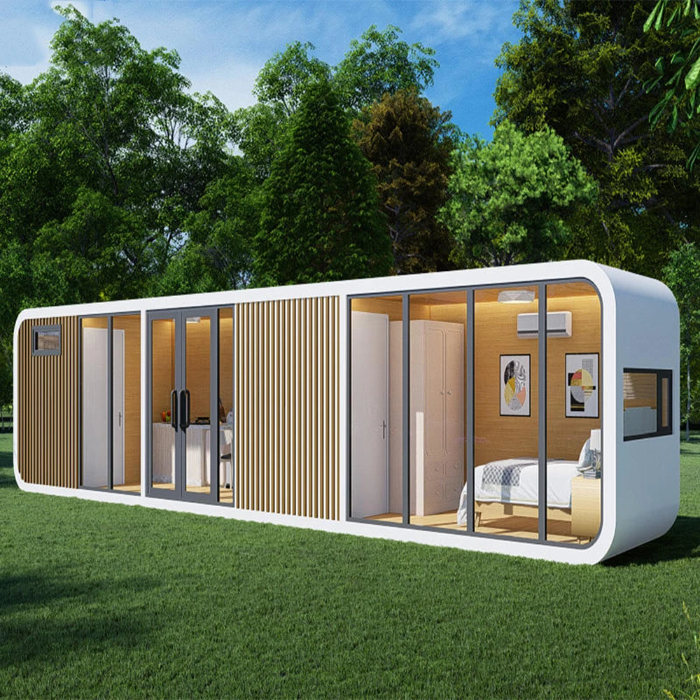 Фото Мобильный дом-контейнер Apple Cabin: стальной, переносной, сборный, миниатюрный, роскошный, для отелей №4