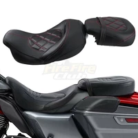 motorcycle solo rider passenger seat two up seat for harley touring cvo street glide road king special classic 2009 2021