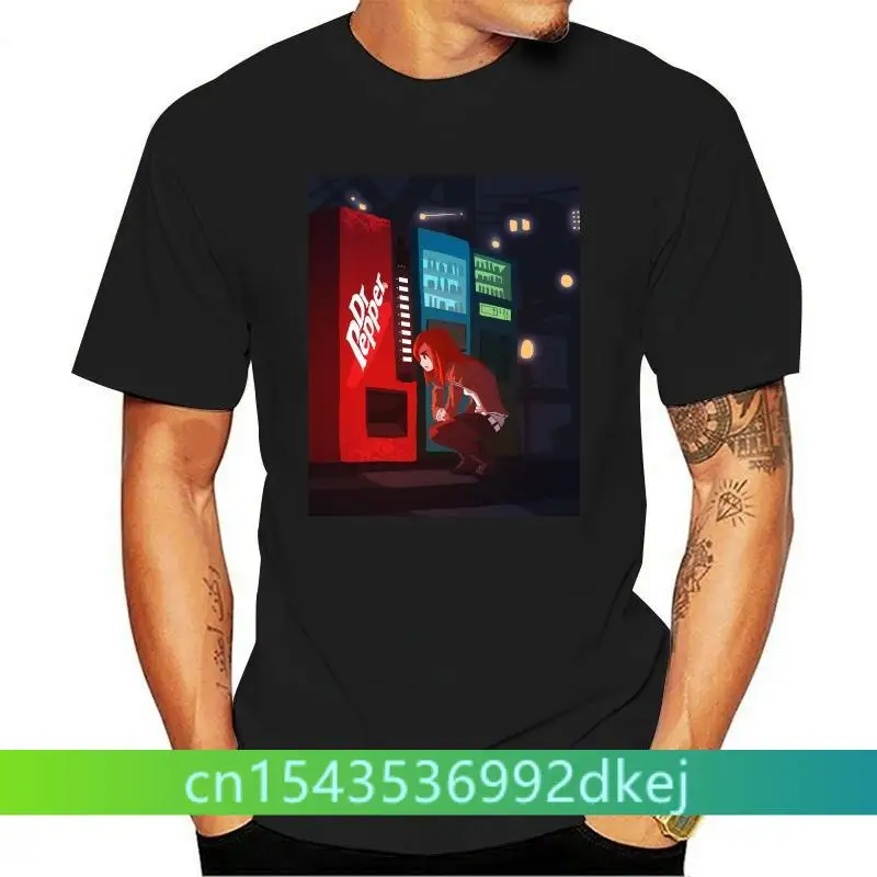 Лидер продаж 2019 100% хлопок футболка Dr Pepper Steins Gate черная новая мужская