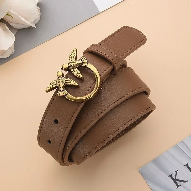 

Genuine Cow Leather Women Belt 2024 New Fashion Designer Waistband for Women Casual Pants Waist Band High Quality Luxury Brand