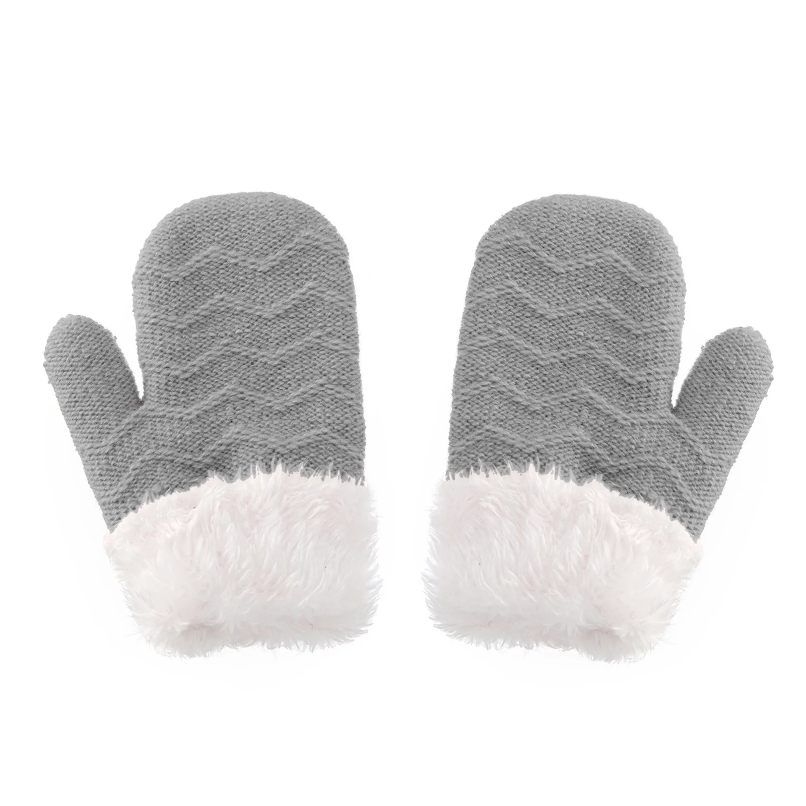 

Kids Boys Mittens Warm Gloves Toddler Winter Knitted Snow Mittens Baby Gloves Fleece Cotton Mittens for Kids Toddler Knit Gloves