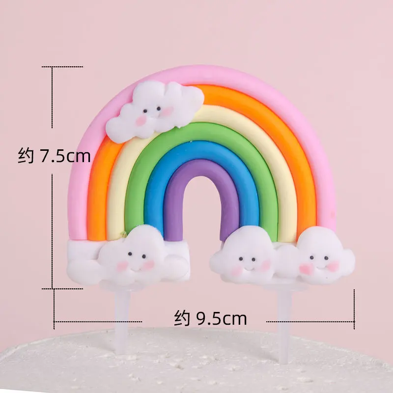 

Радужный топпер для торта