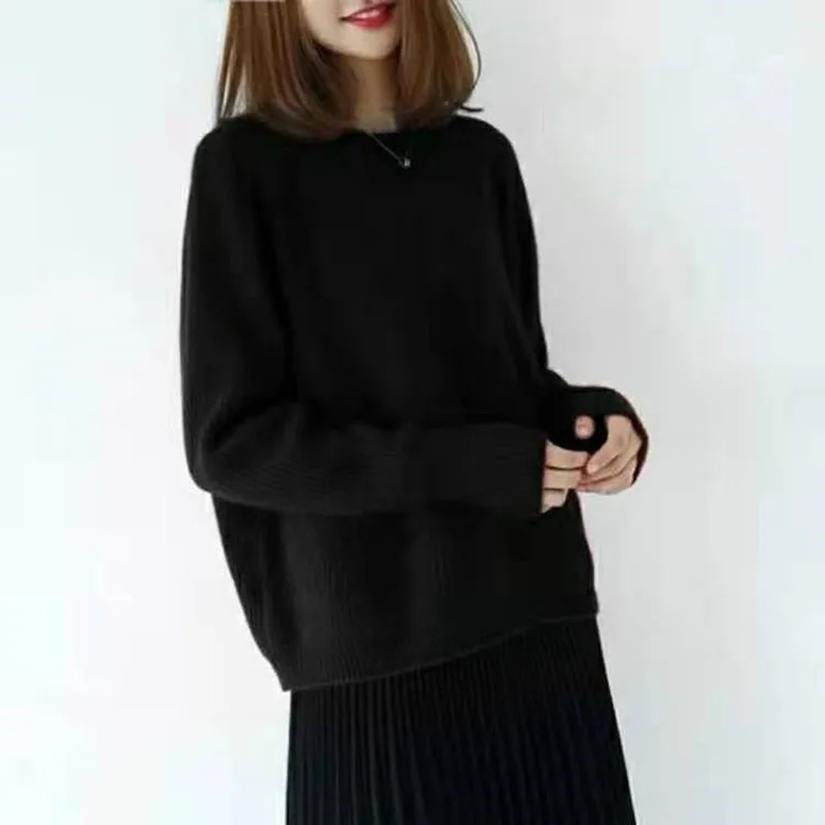 

women's winter long sleeve loose casual maternity sweater GRAY22