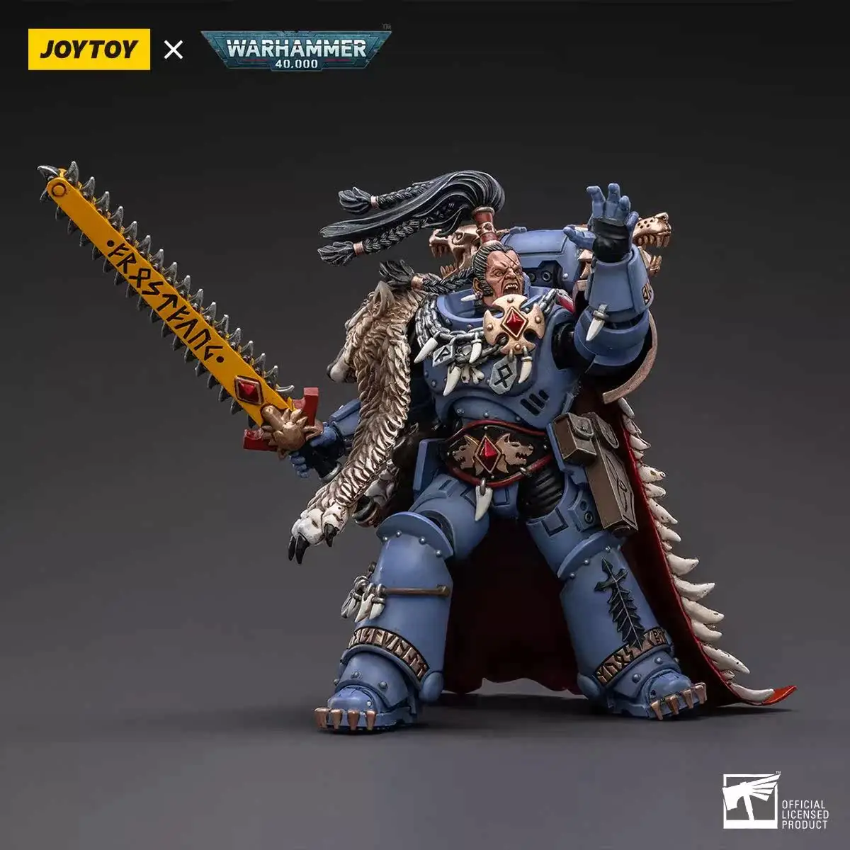 Фото Фигурки JOYTOY Warhammer 40000/40k Space Wolves Ragnar Blackmane, оригинальная модель, подарок, украшение, коллекция №5