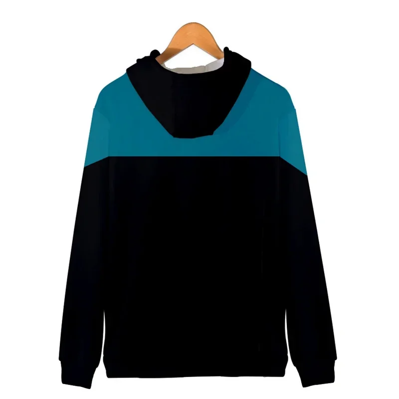 Горячие толстовки с капюшоном Star trek из фильма 3D на молнии длинными рукавами