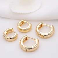 new contracted round ear clip copper plating 14 k gold spot han edition of earrings accessories manufacturers selling
