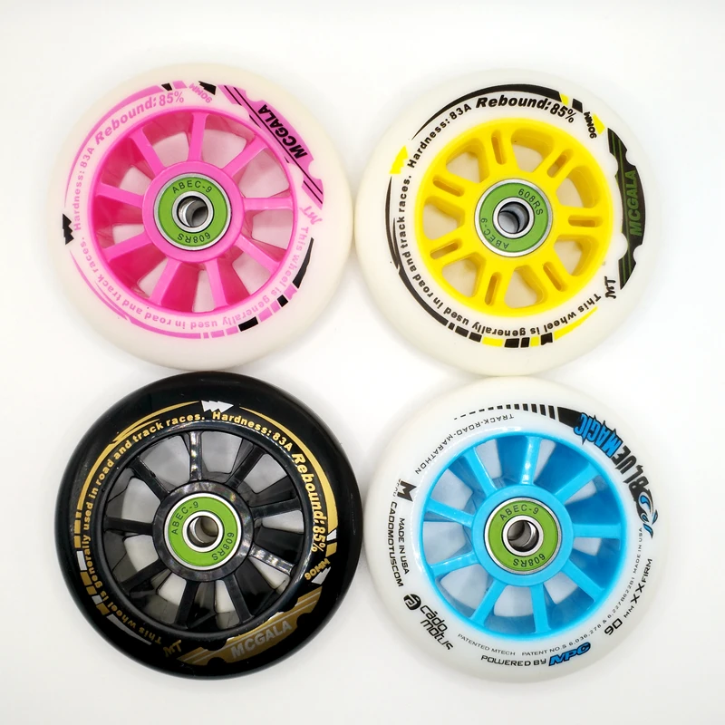 Free shipping speed wheel 90 mm 100 mm 110 mm 83a abec-9