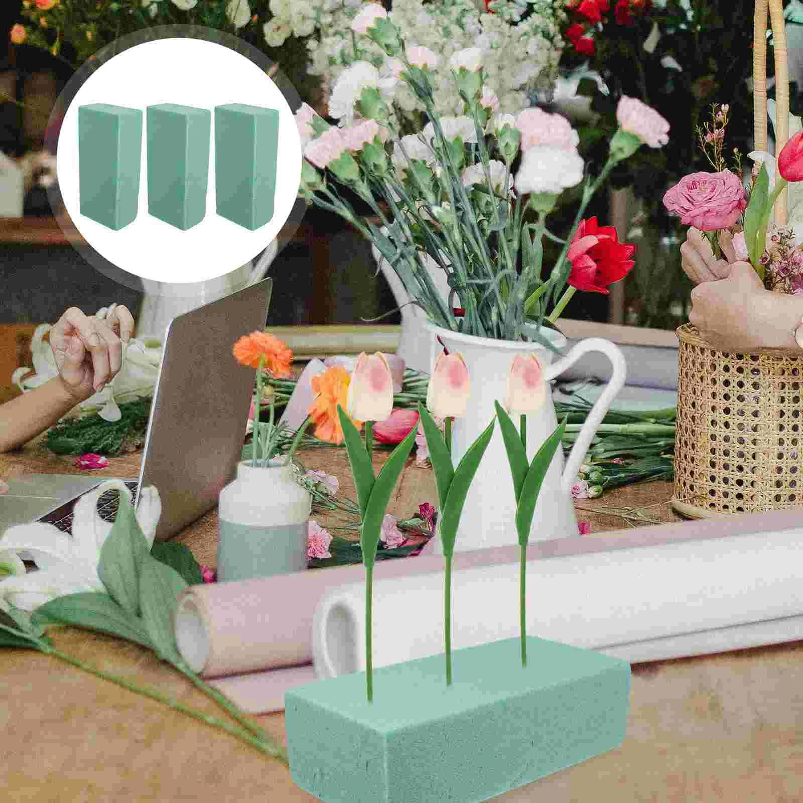 

Flower Blocksfloral Arrangement Absorbentholder Bouquet Base Sponge Brick Highmuds Artificial Bricks Styrofoam Florist