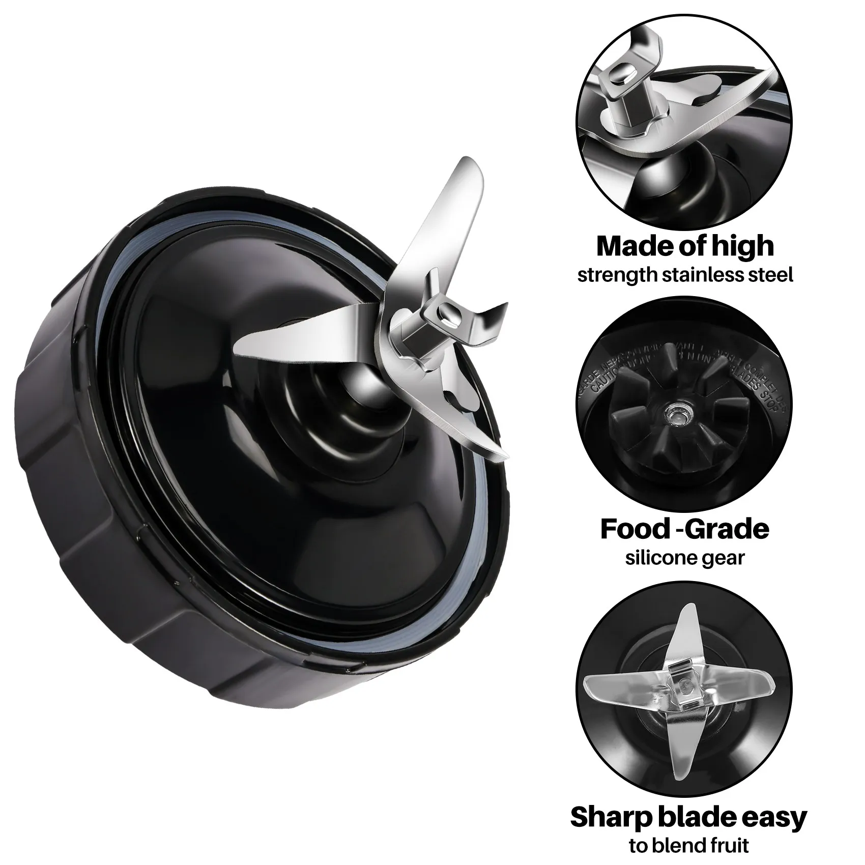 7 лезвий для извлечения плавников детали замены с резиновой шайбой Nutri Ninja Auto IQ BL486