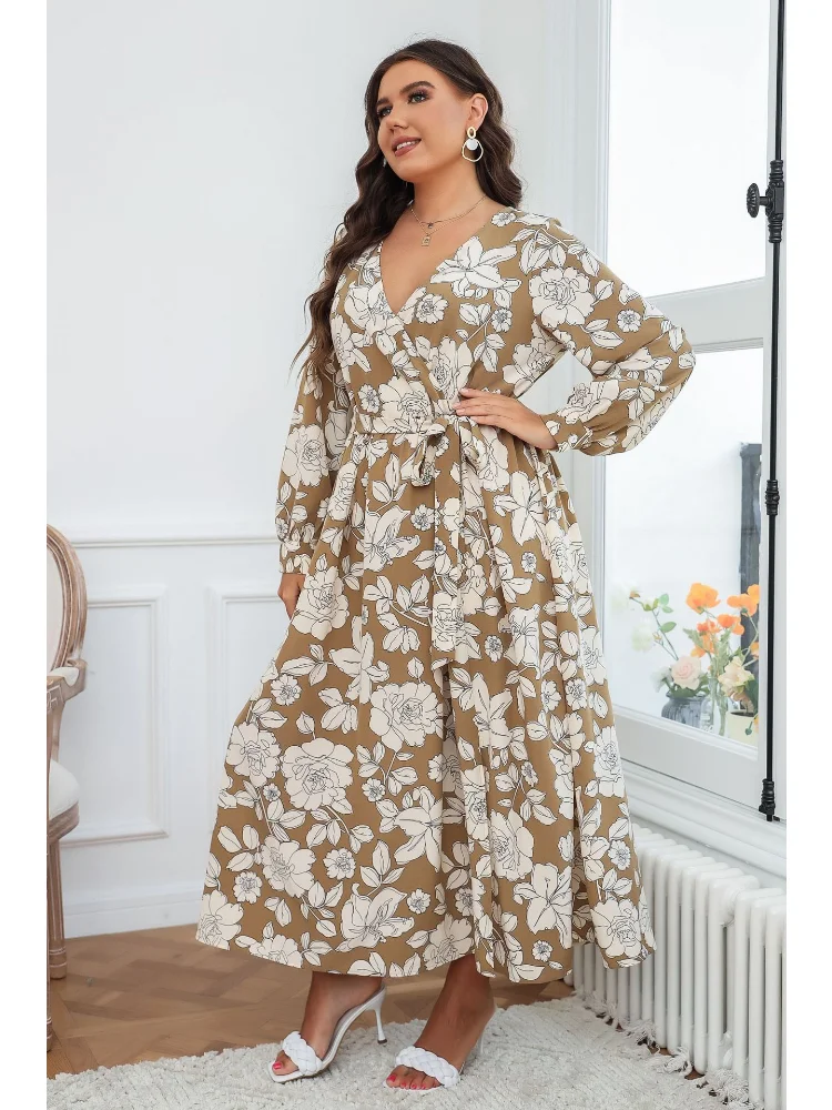 Large size women's dress new explosive fashion loose fat MM skirt plus size dresses
