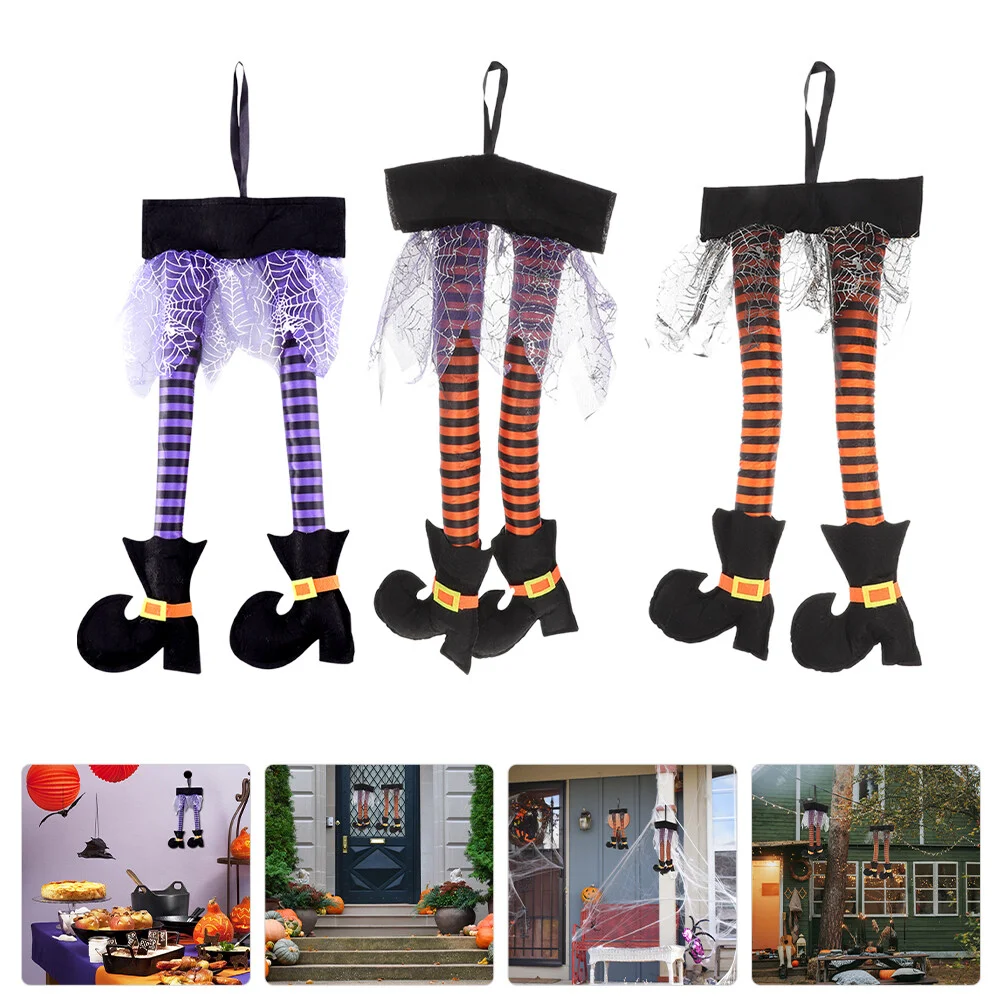 

3 Pcs Halloween Decor Pendant Gift Cartoon Wall Door Novelty Decoration Polyester Decorative Props Party