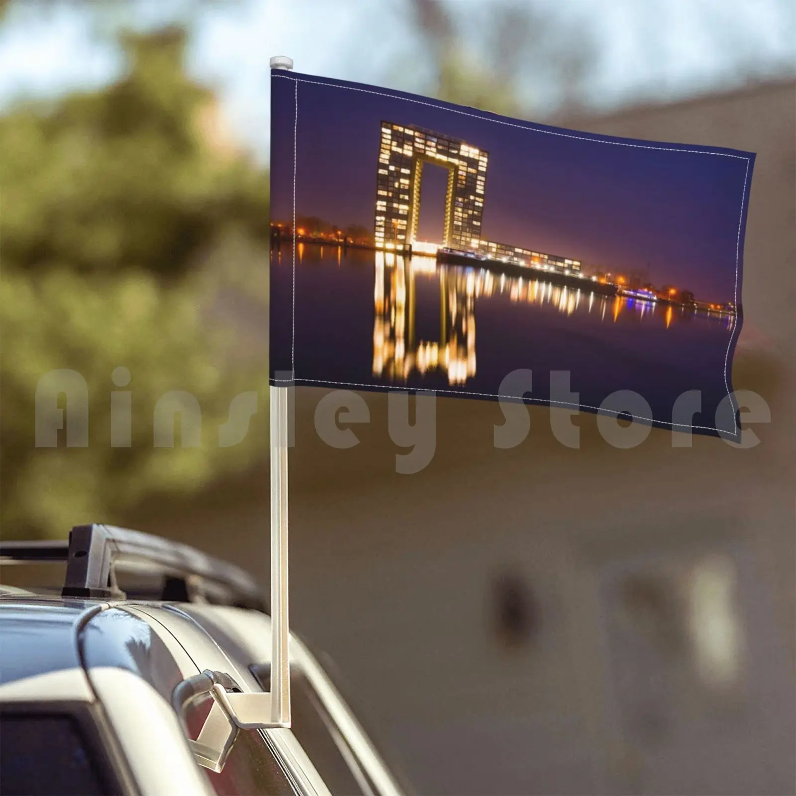 Гронинген Нидерланды уличный декор флаг автомобиля Голландия Европа