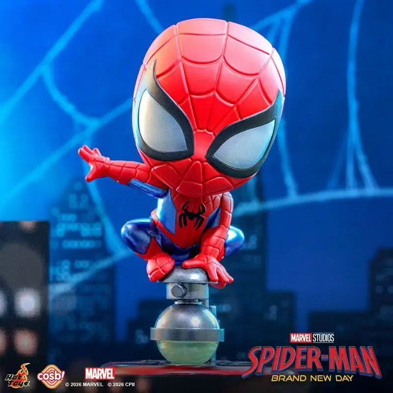 Фото Новинка в наличии: Hottoys Spider-Man 4, абсолютно новая фигурка Cosbi из серии Blind Box, модное украшение для рабочего стола, подарок на праздники. №4