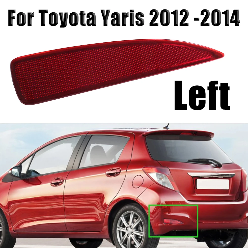 

Red Car Rear Left Bumper Reflector Side Marker Light For Yaris 2012 -2014 52164-52100 Marker Reflector Light Lamp