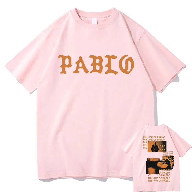 Футболка Kanye с музыкальным принтом West THE LIFE OF Пабло брендовая уличная одежда для