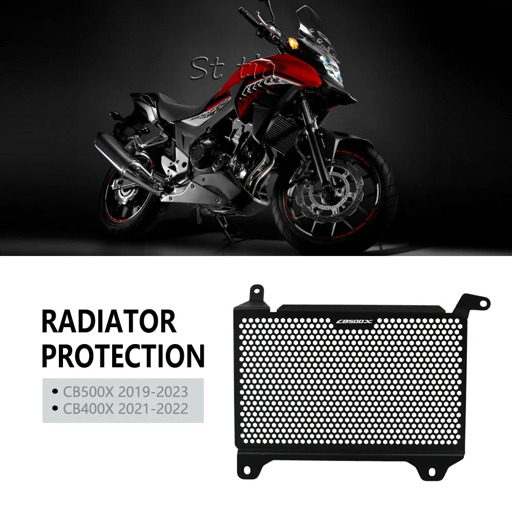 

For Honda CB500X CB400X Radiator Grille Guard Cover Protector CB 500X CB 500 X 2019-2023 2021 Accessories Oil Cooler Protection