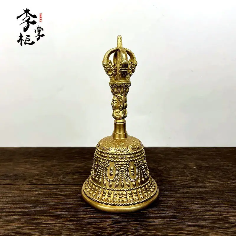 Медный колокольчик Чистая медь Тибетский волшебный инструмент Великий