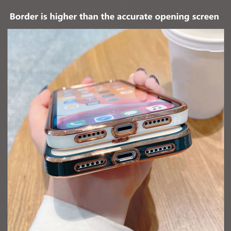 Роскошный силиконовый чехол для iPhone совместим с моделями 7 8 13 12 11pro max mini XS XR