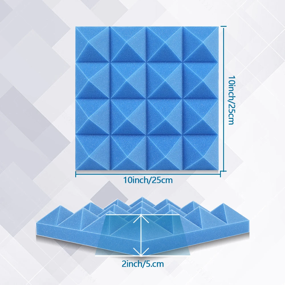 6/12/24 шт. звукоизоляционная губка самоклеящийся акустический изоляционный