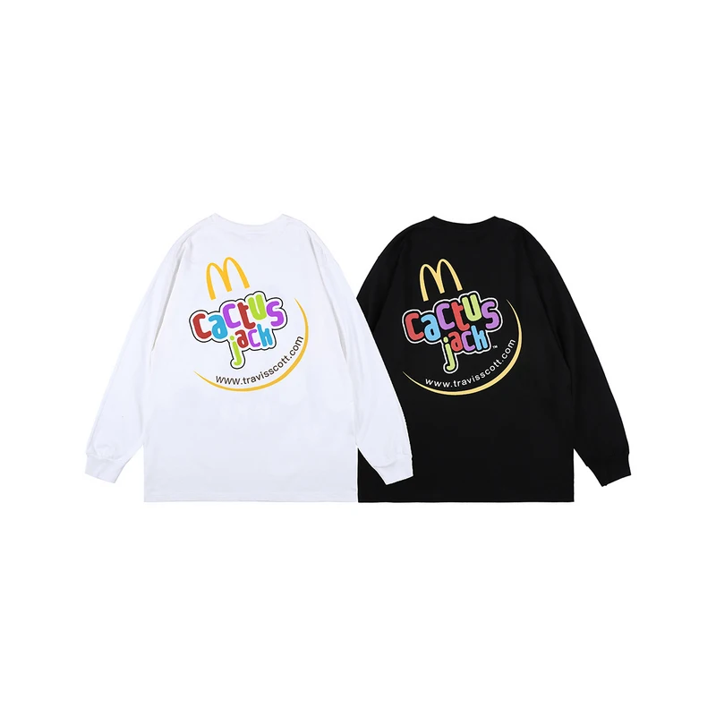 

Travis Scott t-shirt CJ PORTAL Ts Fortress Night game heads astroworld top tee long sleeves fashion astroworld t-shirt