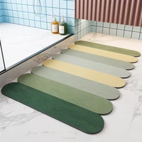 fast drying absorbent natural diatomaceous earth mat anti slip floor shower mats for bathroom kitchenice cream stick design